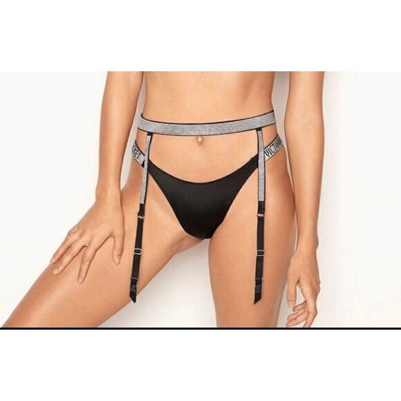 Victoria’s Secret VERY SEXY Shine Strap Garter Belt size M/L - Picture 1 of 4